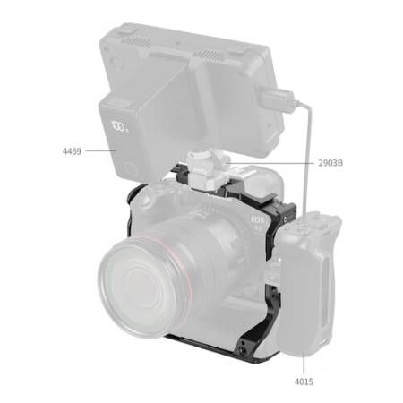 SmallRig 5623 - klatka do Canon EOS R5 Mark II z uchwytem Battery Grip BG-R20 - przykład użycia